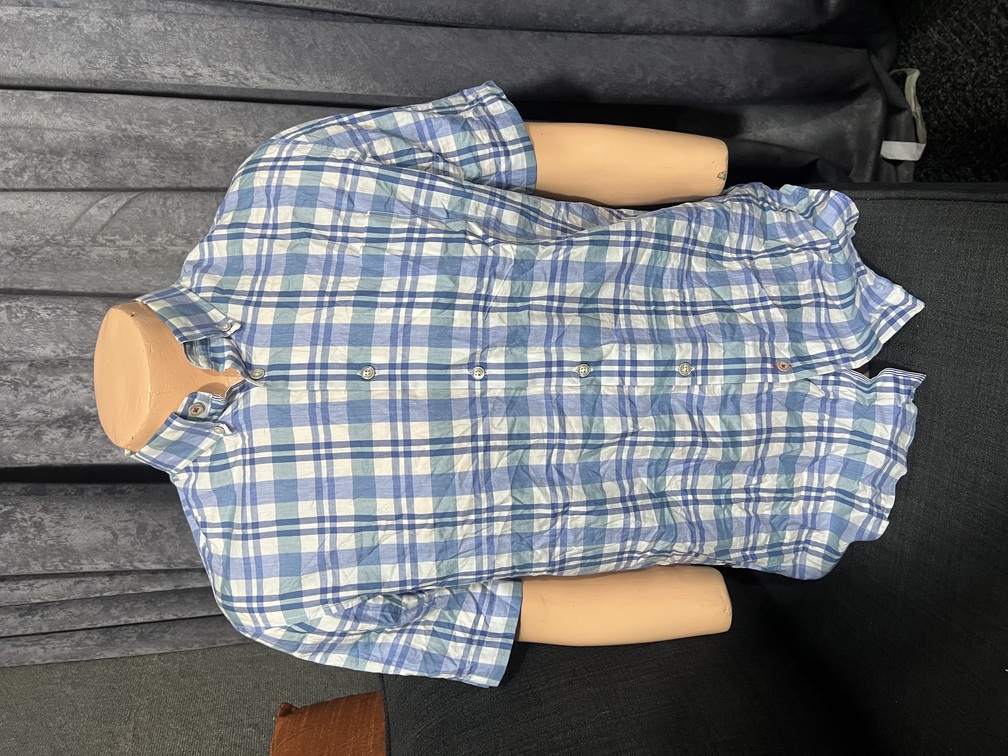 Dou-color Chemise à carreaux de taille L