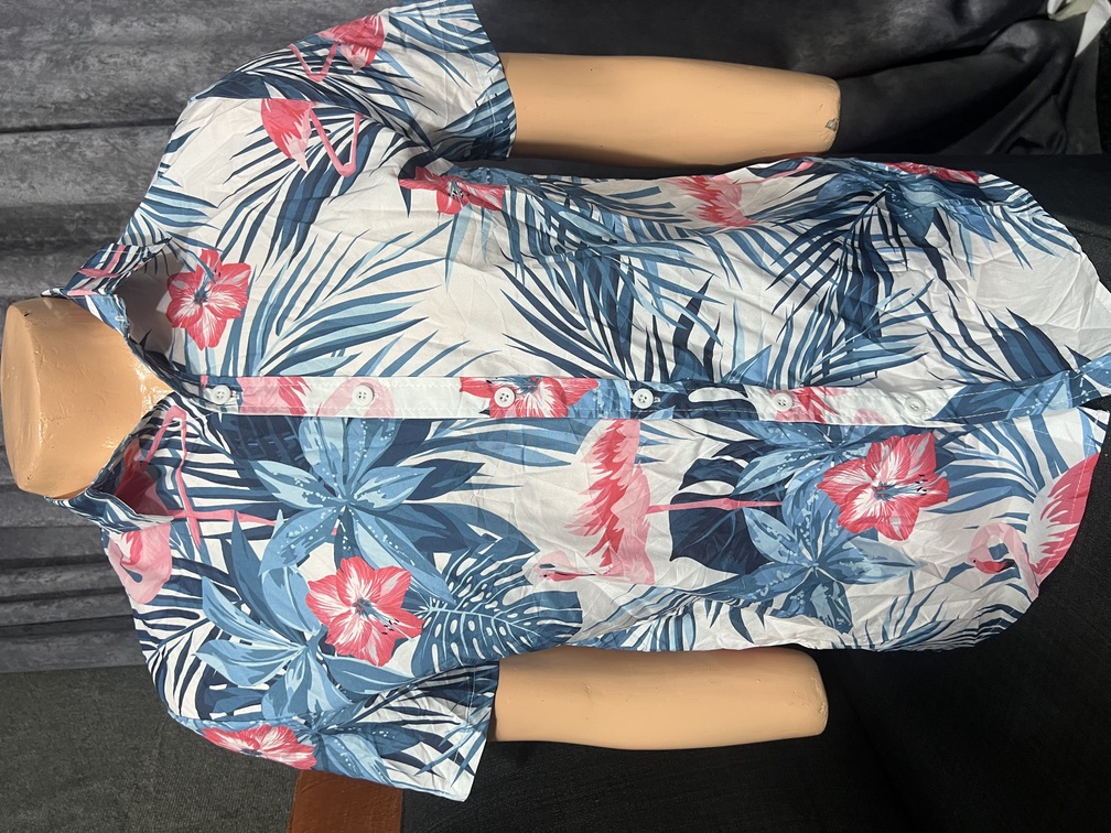 Chemises Casual à Manches courtes à Boutons Pour Hommes taille S